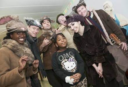 Patient Tia-Dior Blackman and the Wind in the Willows cast