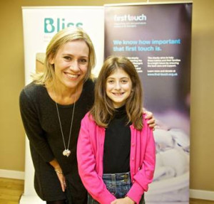 Sophie Raworth is pictured with 10-year-old Katie Stevens, a `graduate` of the neonatal unit at St George’s Hospital.