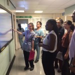 Interactive whiteboards providing improved access to patient information