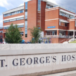 St George's Hospital sign