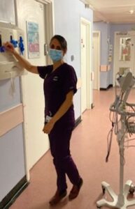 Chelone is a midwife at St George's