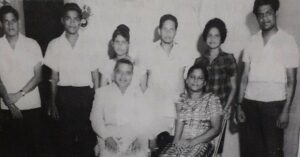 Conrad and his family in Trinidad