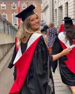 Mia at her graduation
