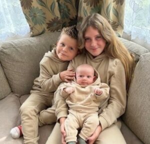 Jackson, his older sister, and his younger brother