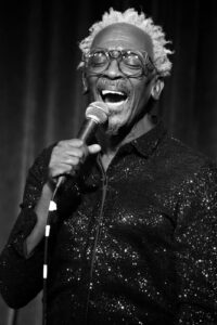 Junior singing on the stage