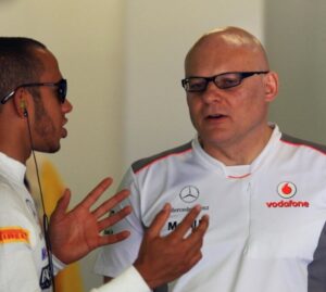 Matt with Lewis Hamilton