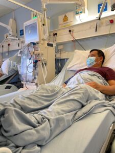 Cesar in hospital