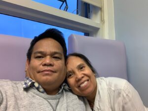 Filipinas and Cesar waiting to be prepped