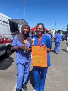 Doctors with ice cream