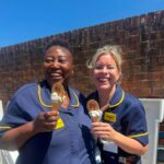 Nurses with ice-cream